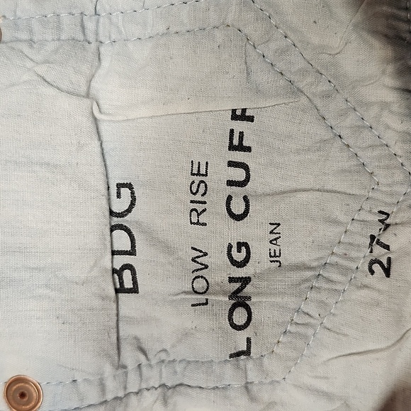 BDG Women's Dark Blue Low-Rise Straight Leg Denim Jeans Size 27 - Picture 4 of 10